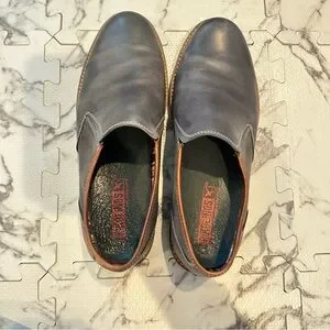 PIKOLINOS | Shoes | Pikolinos Mens Blue Gray Leather Slipon  display picture 1